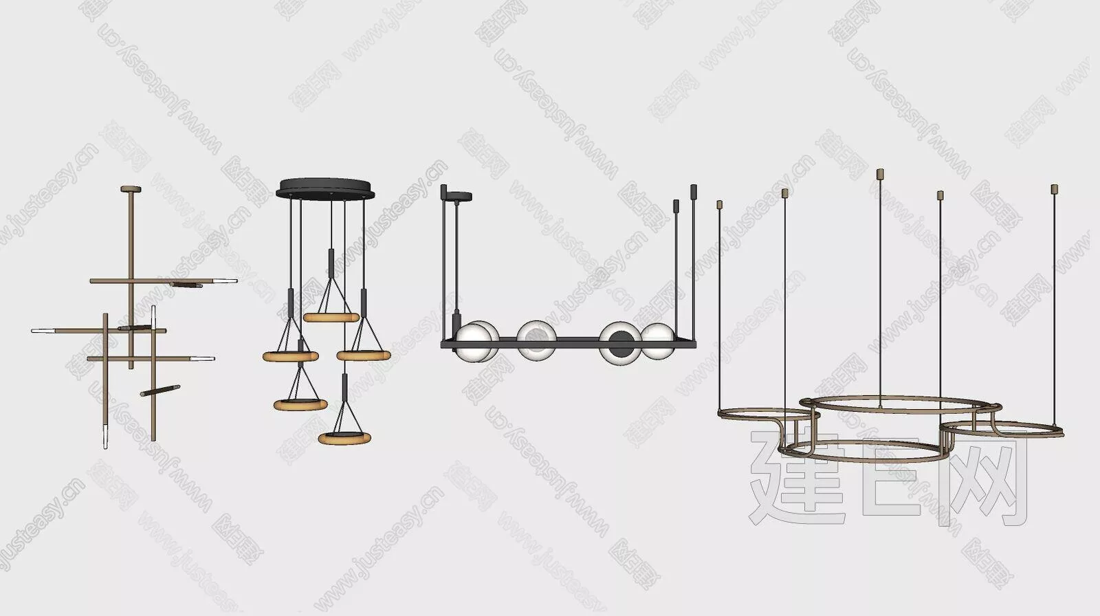 NORDIC CHANDELIER - SKETCHUP 3D MODEL - ENSCAPE - 112476516