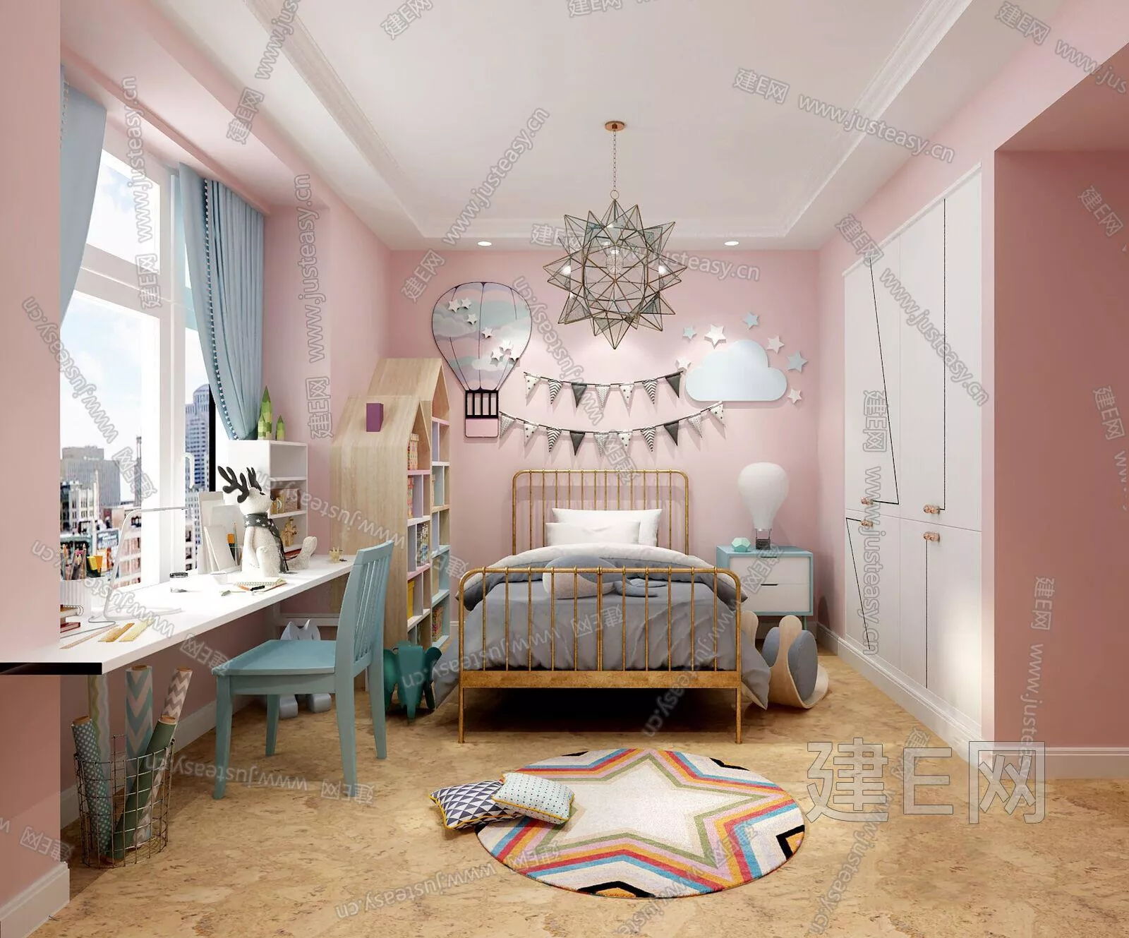 NORDIC CHILDREN ROOM - SKETCHUP 3D SCENE - ENSCAPE - 111101342