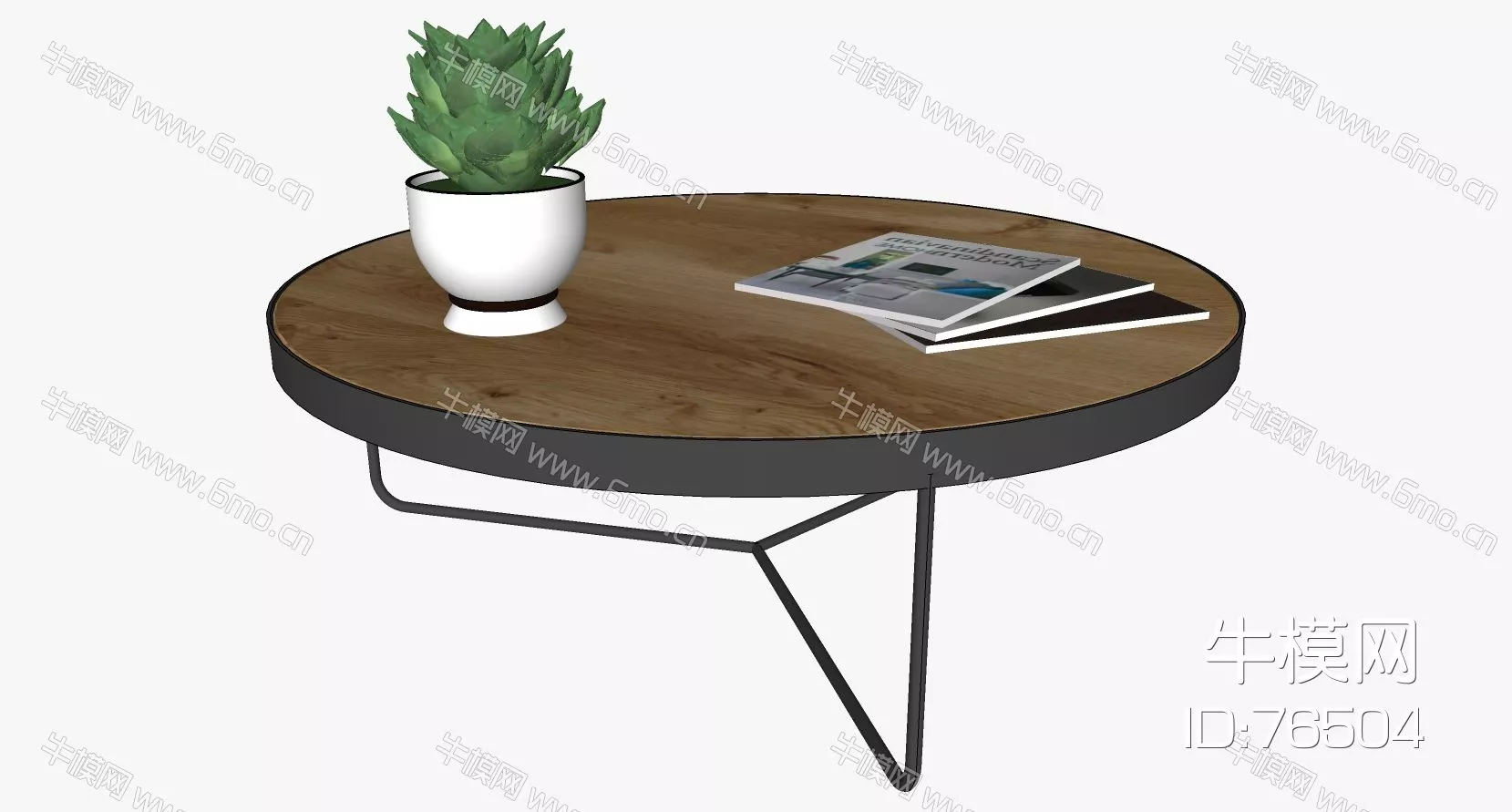 NORDIC COFFEE TABLE - SKETCHUP 3D MODEL - ENSCAPE - 76504