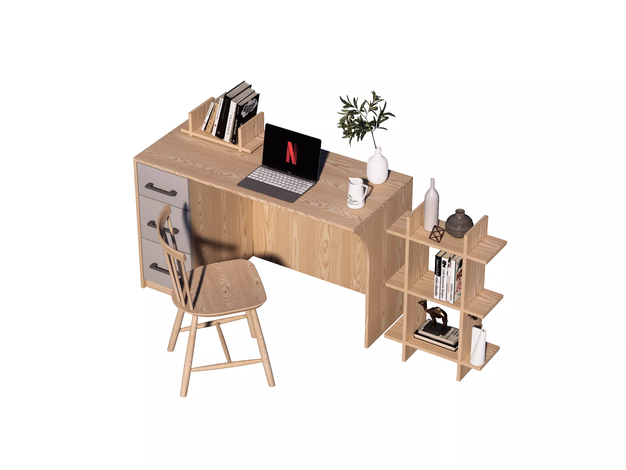 NORDIC DESK - SKETCHUP 3D MODEL - ENSCAPE - 247358