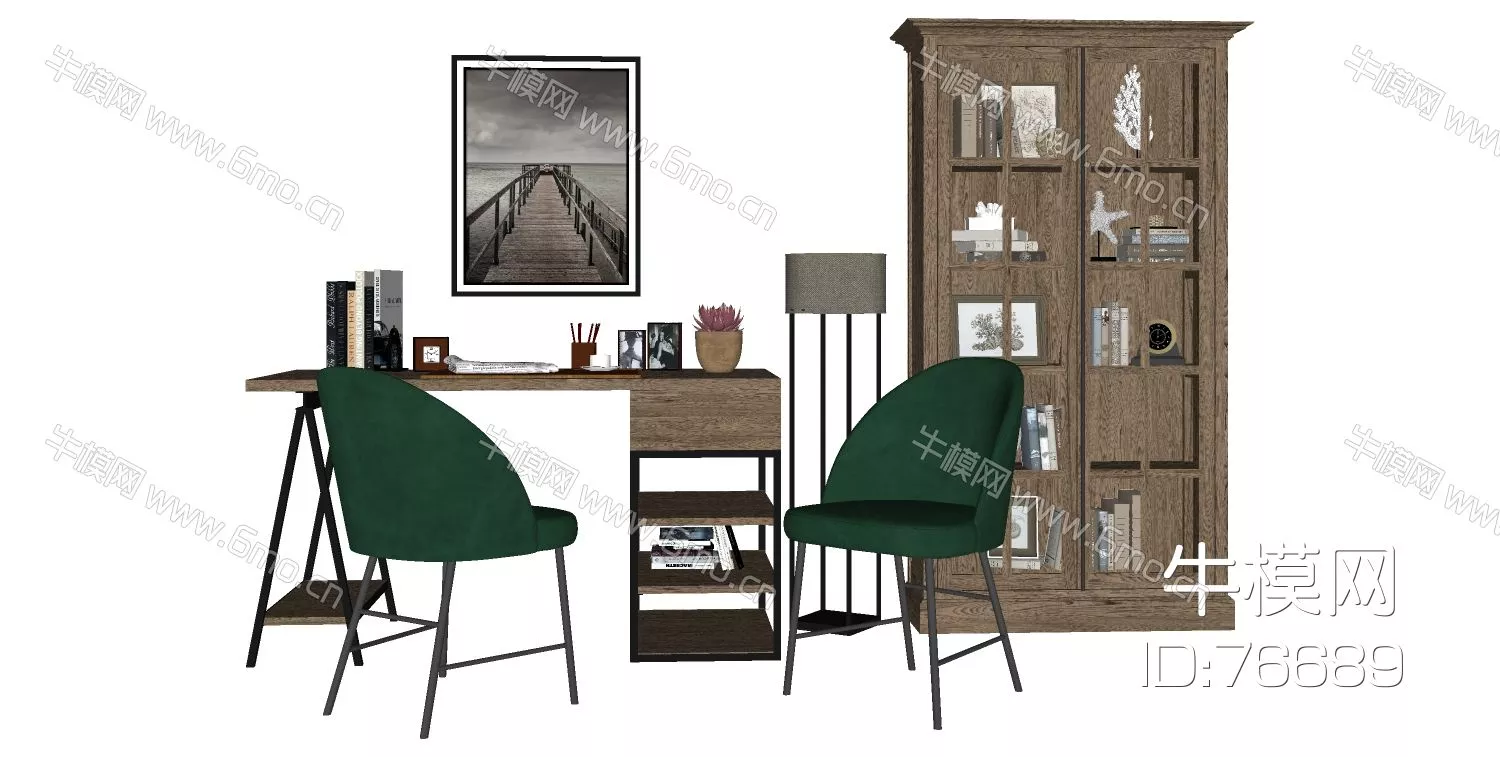 NORDIC DESK - SKETCHUP 3D MODEL - ENSCAPE - 76689