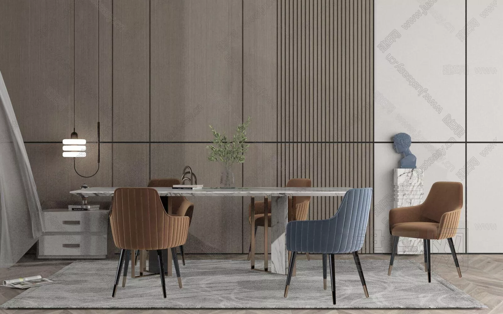 NORDIC DINING ROOM - SKETCHUP 3D SCENE - VRAY - 114771311