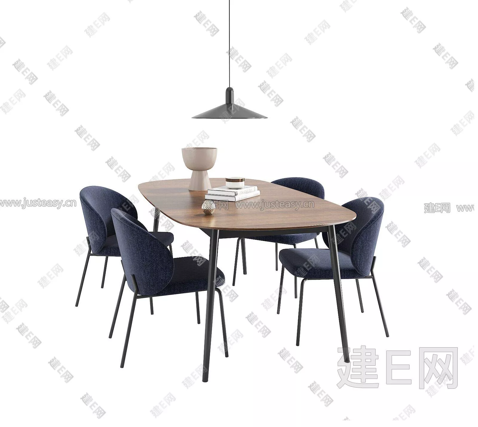 NORDIC DINING TABLE SET - SKETCHUP 3D MODEL - ENSCAPE - 103827661