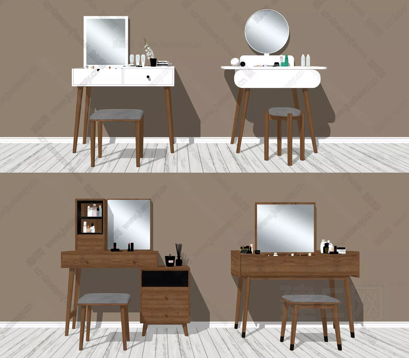 NORDIC DRESSING TABLE - SKETCHUP 3D MODEL - ENSCAPE - 111362423