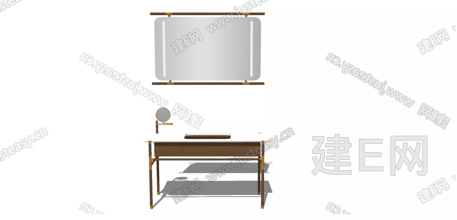 NORDIC DRESSING TABLE - SKETCHUP 3D MODEL - ENSCAPE - 111886837