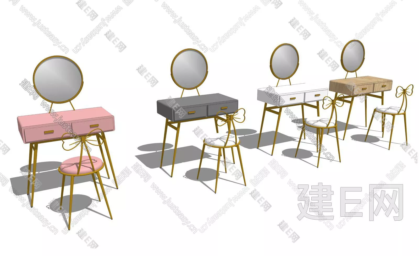 NORDIC DRESSING TABLE - SKETCHUP 3D MODEL - ENSCAPE - 112017698