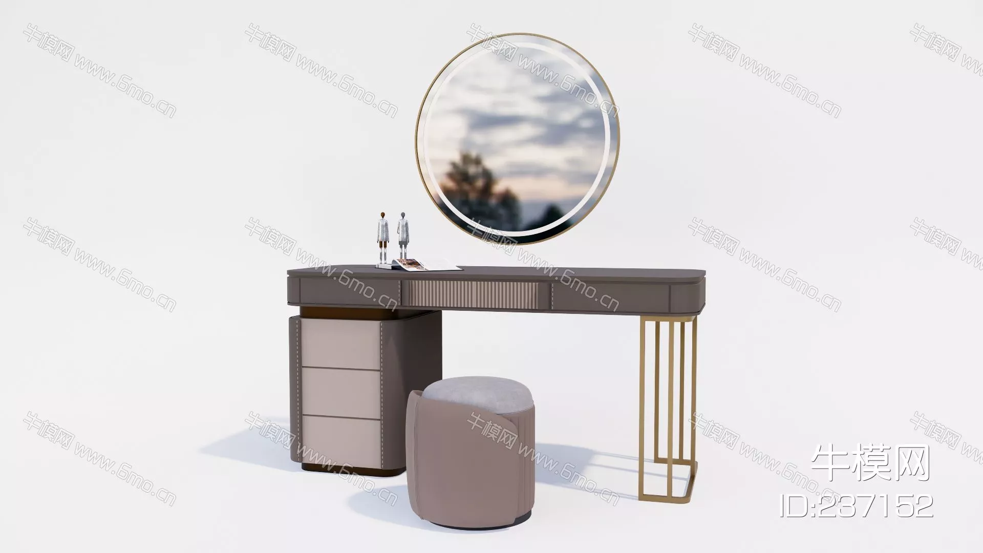 NORDIC DRESSING TABLE - SKETCHUP 3D MODEL - ENSCAPE - 237152