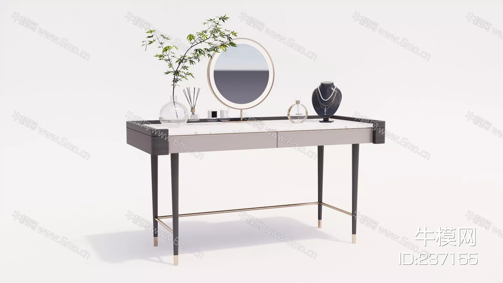 NORDIC DRESSING TABLE - SKETCHUP 3D MODEL - ENSCAPE - 237155