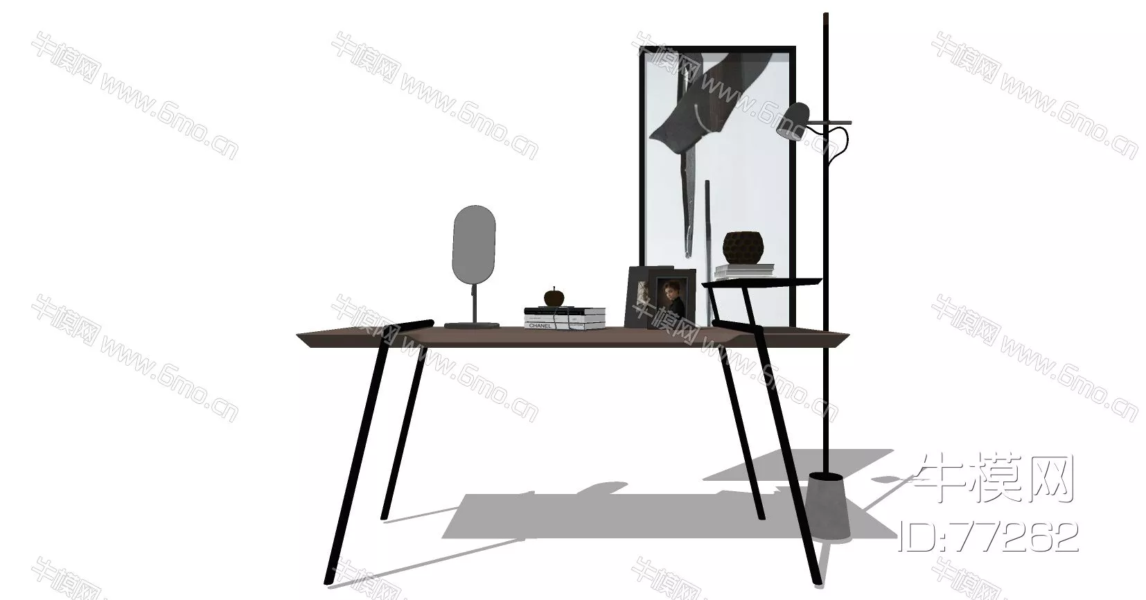 NORDIC DRESSING TABLE - SKETCHUP 3D MODEL - ENSCAPE - 77262