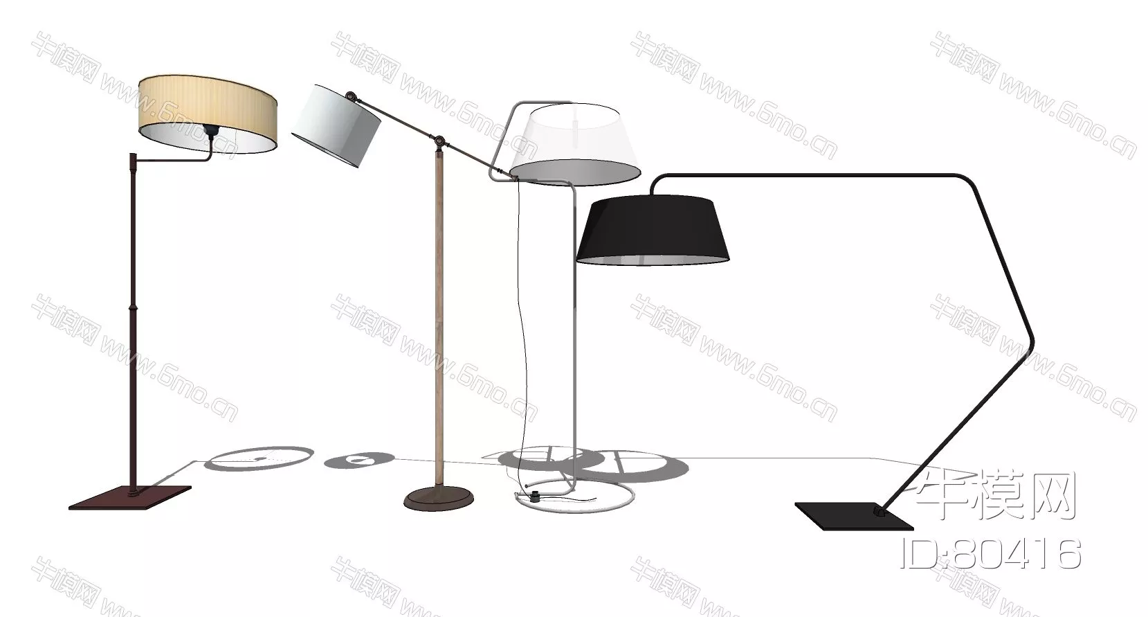 NORDIC FLOOR LAMP - SKETCHUP 3D MODEL - ENSCAPE - 80416