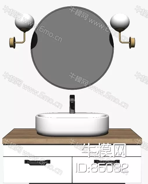 NORDIC KITCHEN - BATHROOM DECOR - SKETCHUP 3D MODEL - ENSCAPE - 85032