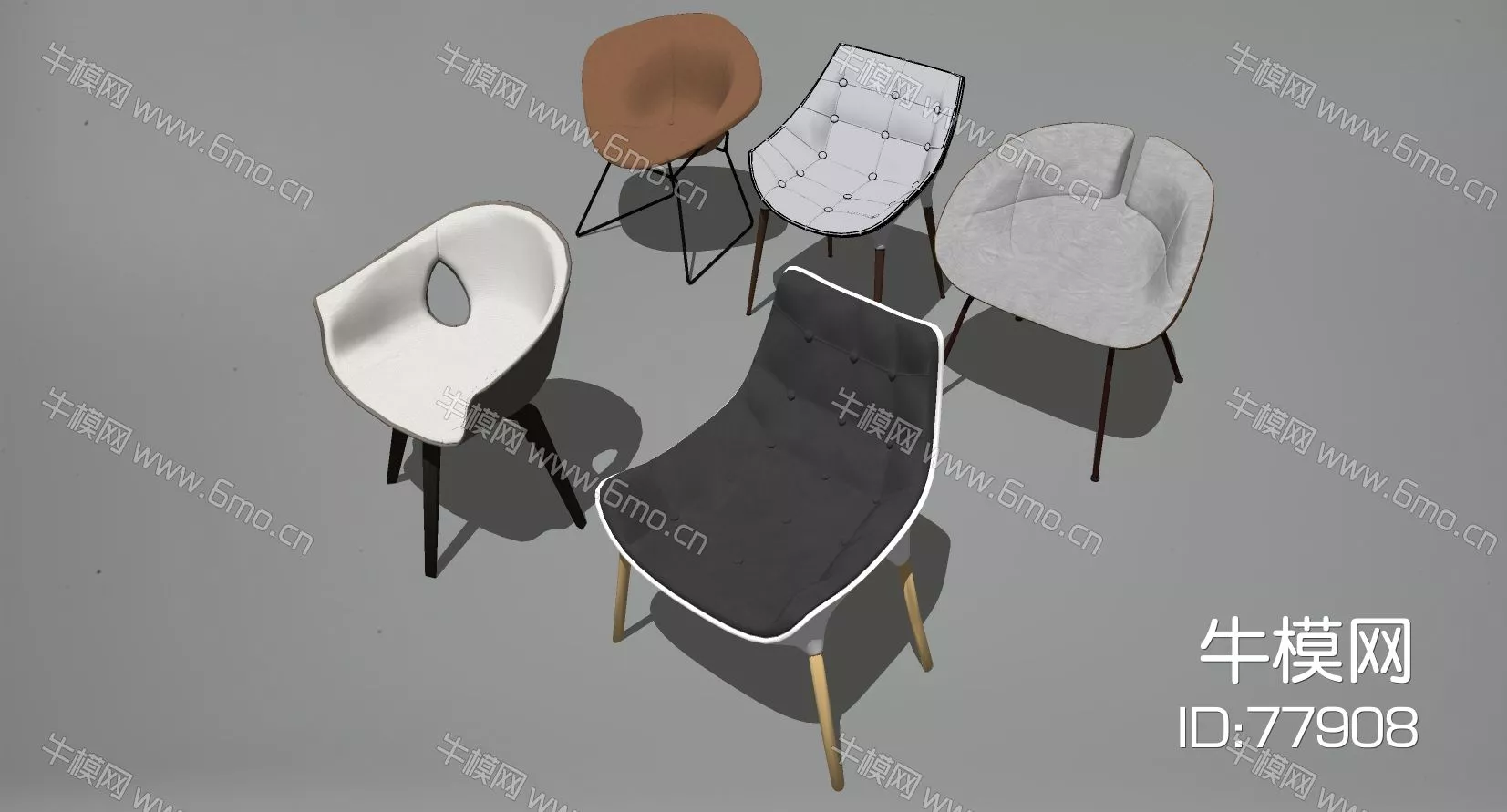 NORDIC LOUNGLE CHAIR - SKETCHUP 3D MODEL - ENSCAPE - 77908