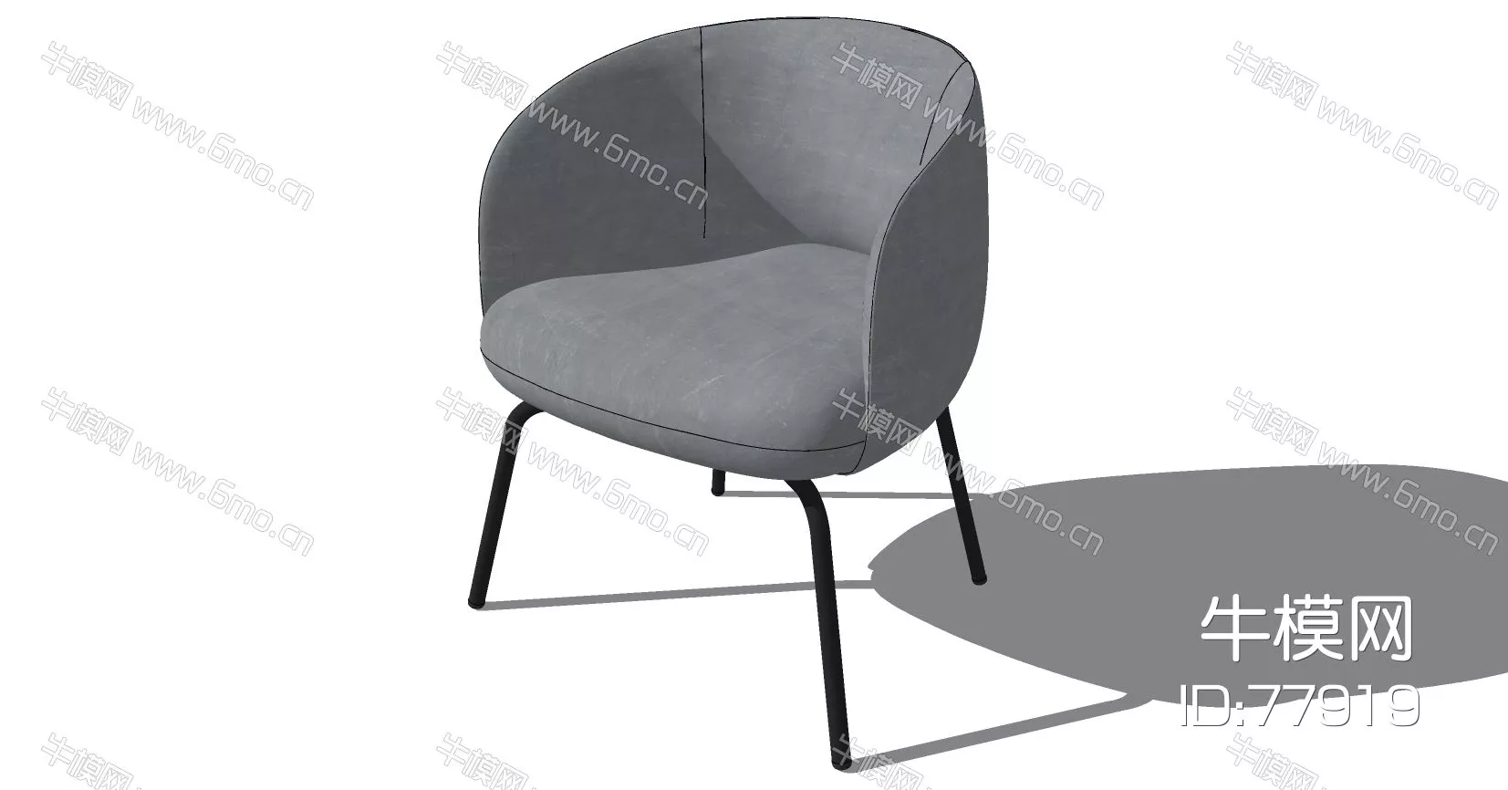 NORDIC LOUNGLE CHAIR - SKETCHUP 3D MODEL - ENSCAPE - 77919