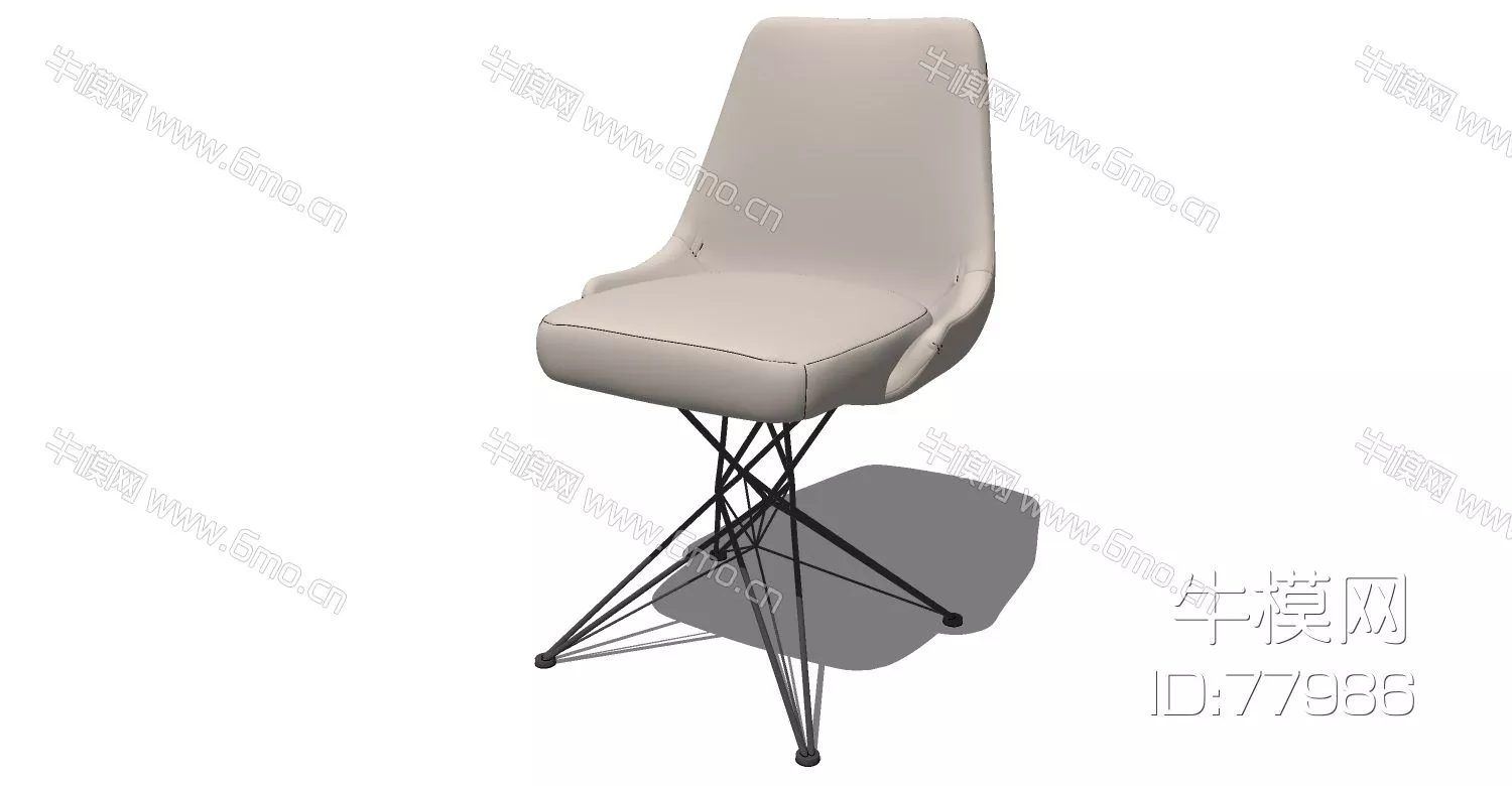 NORDIC LOUNGLE CHAIR - SKETCHUP 3D MODEL - ENSCAPE - 77986