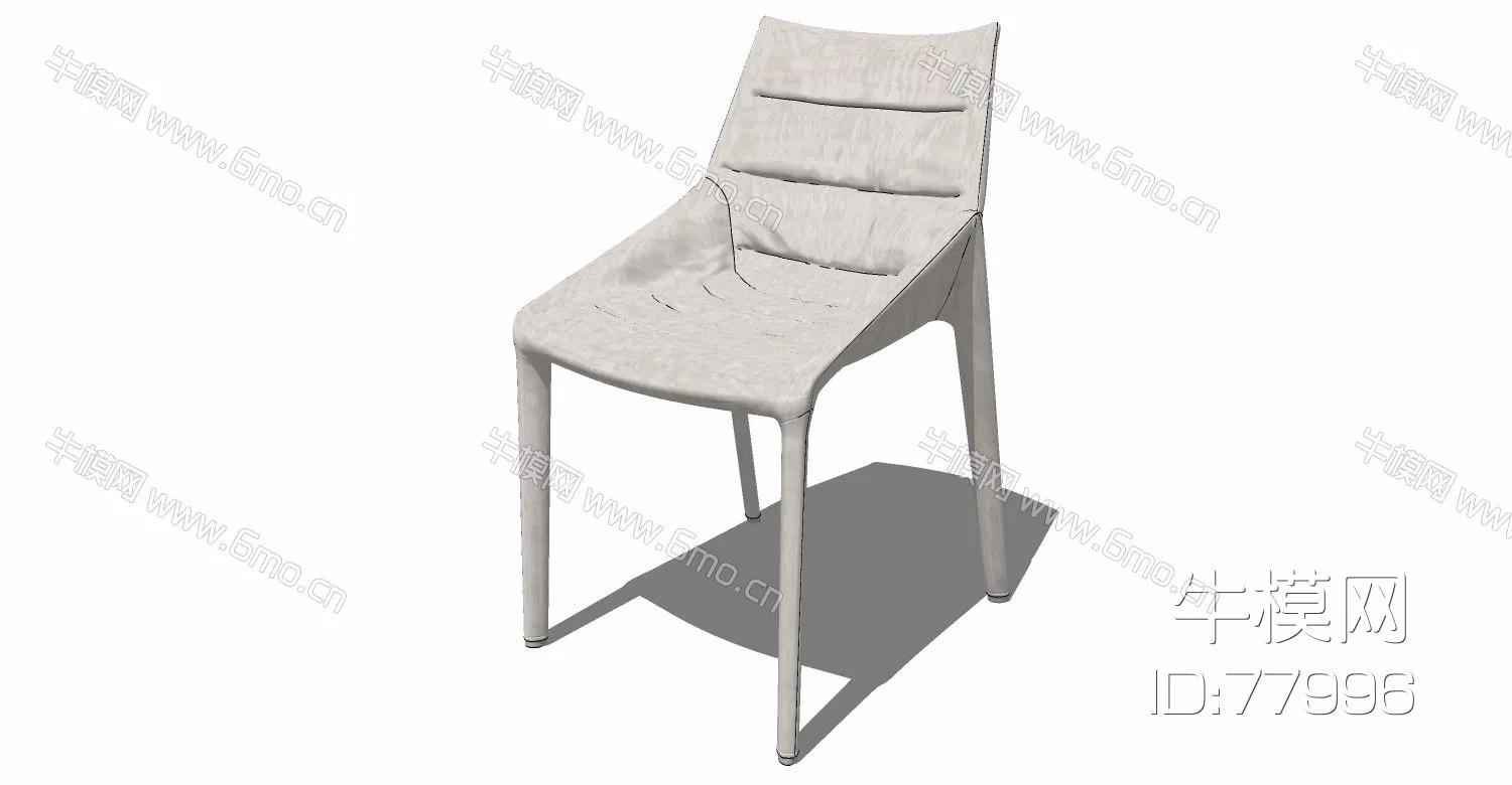 NORDIC LOUNGLE CHAIR - SKETCHUP 3D MODEL - ENSCAPE - 77996