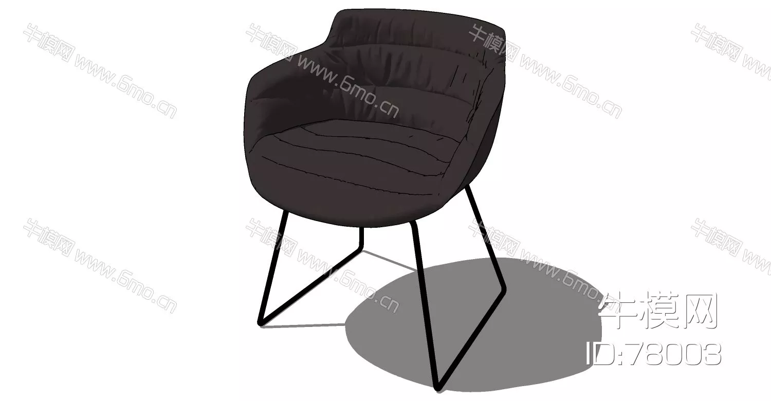 NORDIC LOUNGLE CHAIR - SKETCHUP 3D MODEL - ENSCAPE - 78003