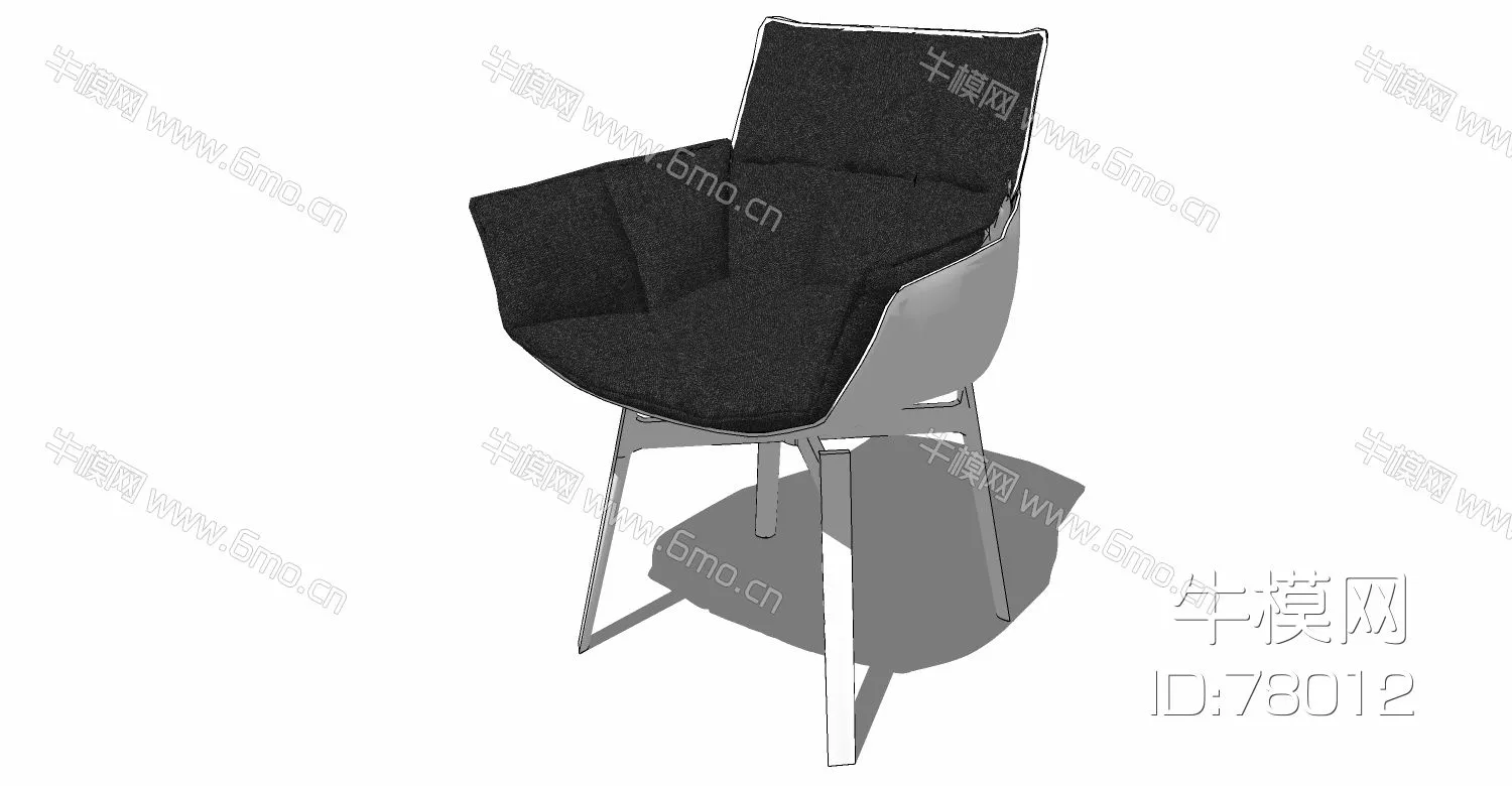 NORDIC LOUNGLE CHAIR - SKETCHUP 3D MODEL - ENSCAPE - 78012