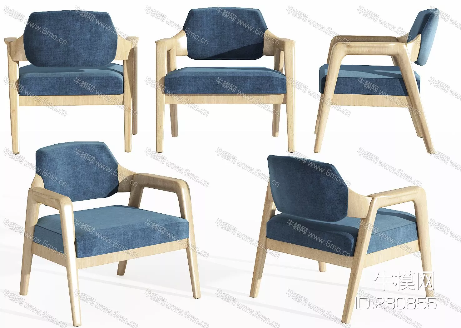 NORDIC LOUNGLE CHAIR - SKETCHUP 3D MODEL - VRAY - 230855