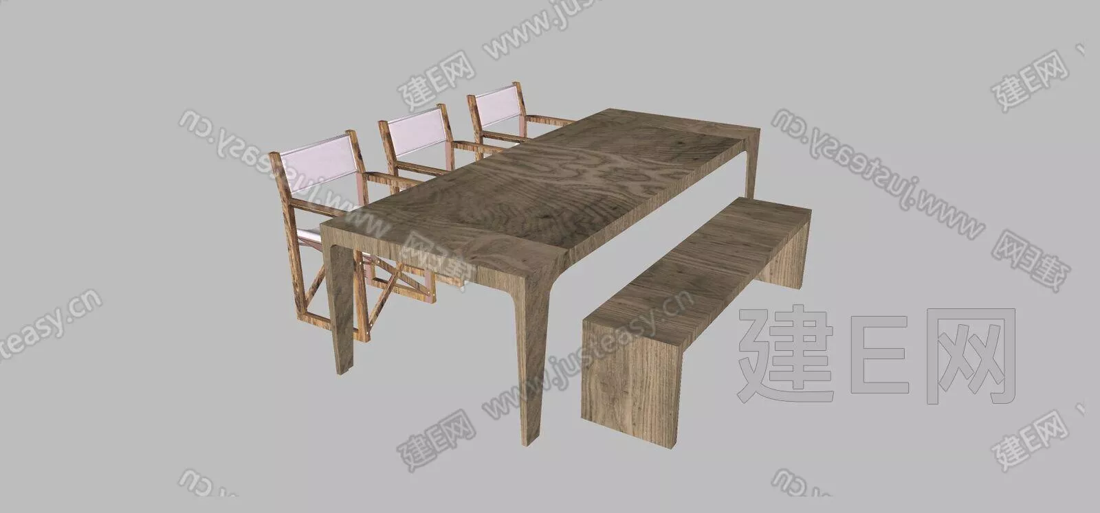 NORDIC OUTDOOR TABLE SET - SKETCHUP 3D MODEL - ENSCAPE - 110575796