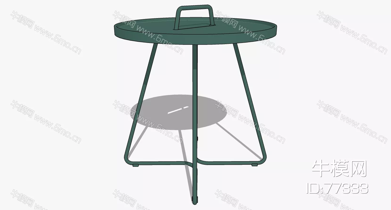 NORDIC SIDE TABLE - SKETCHUP 3D MODEL - ENSCAPE - 77333