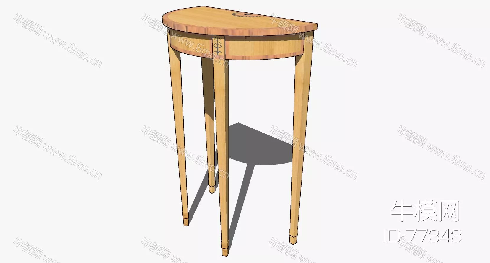 NORDIC SIDE TABLE - SKETCHUP 3D MODEL - ENSCAPE - 77343