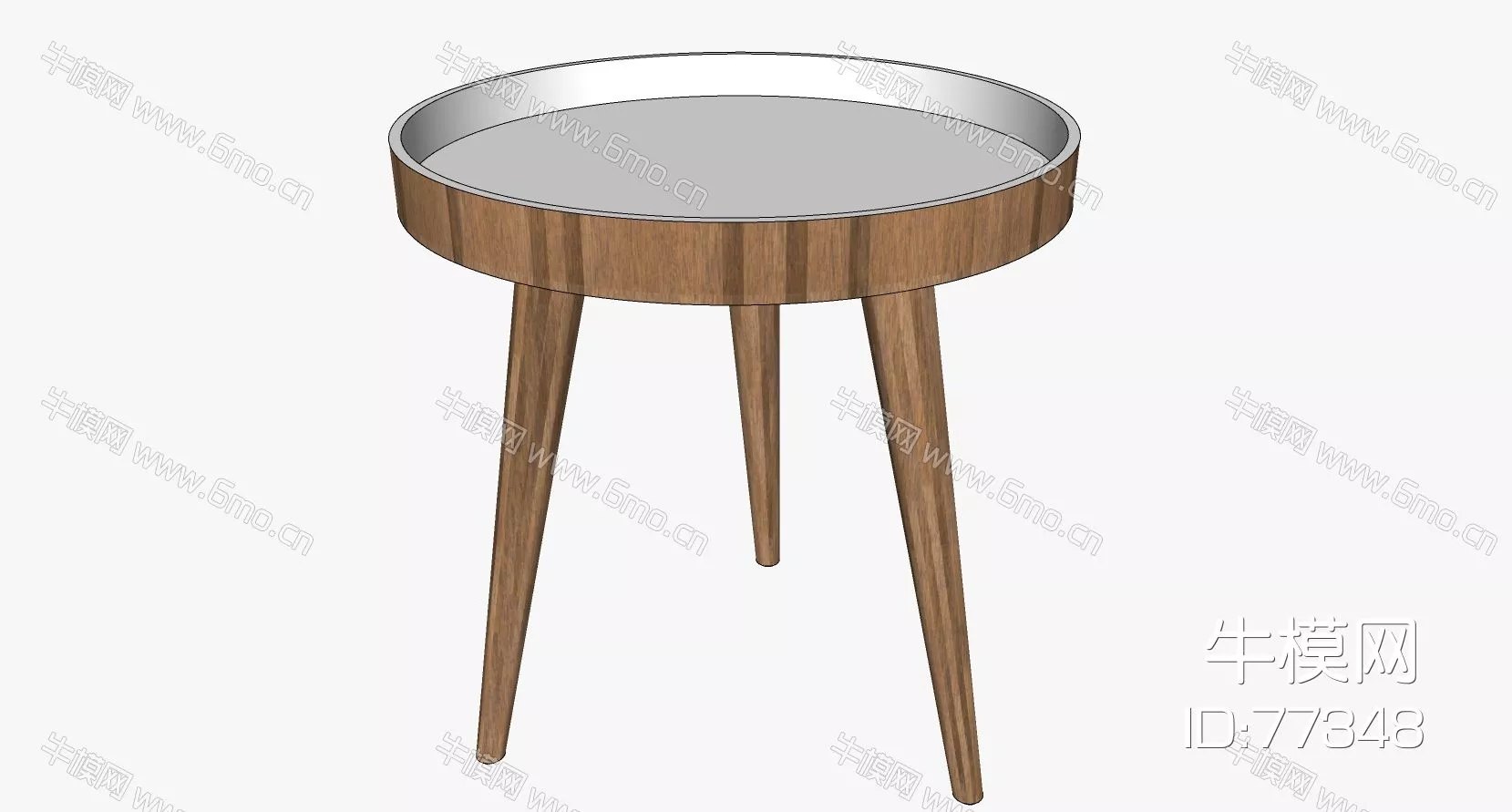 NORDIC SIDE TABLE - SKETCHUP 3D MODEL - ENSCAPE - 77348