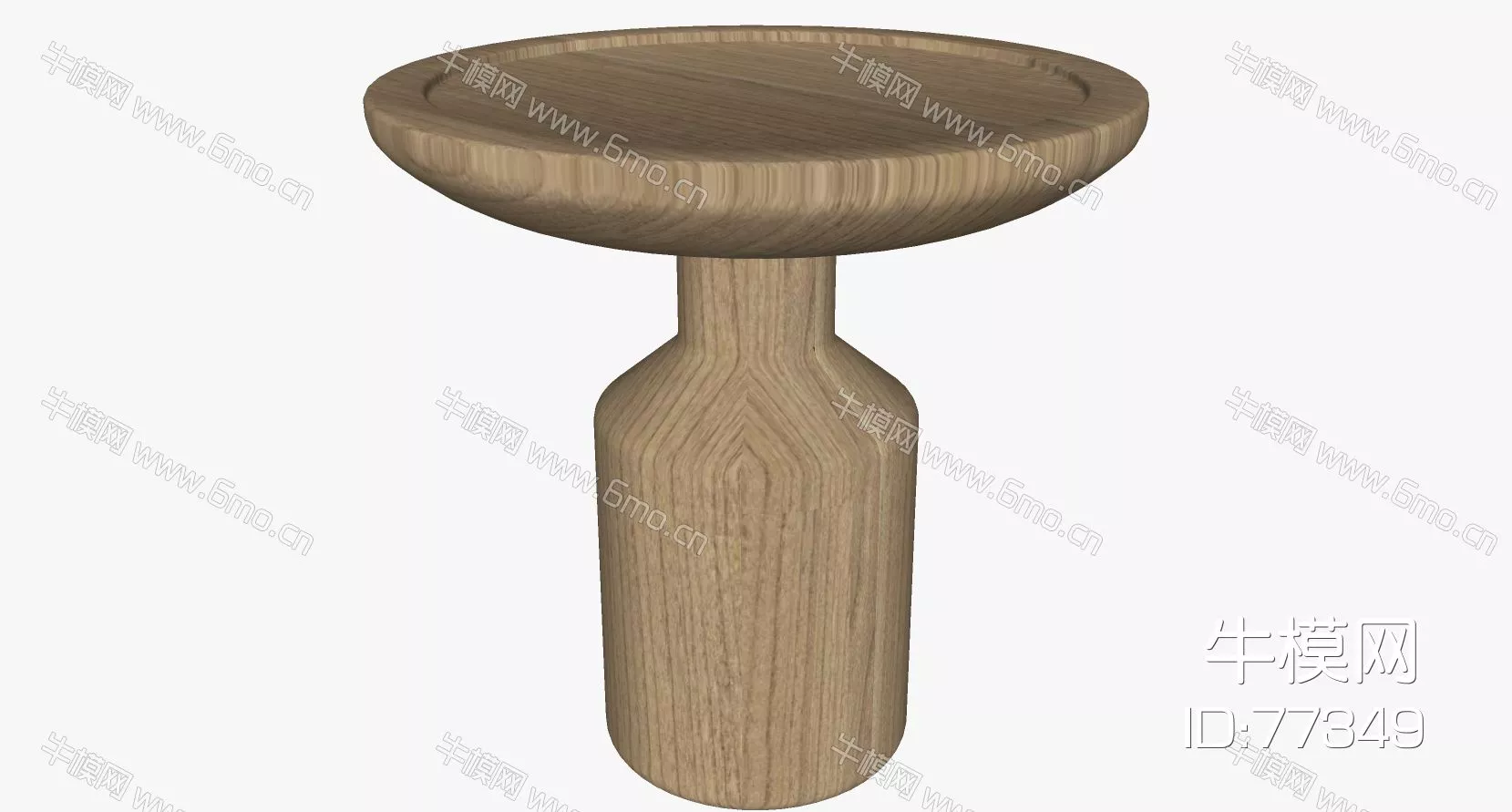 NORDIC SIDE TABLE - SKETCHUP 3D MODEL - ENSCAPE - 77349