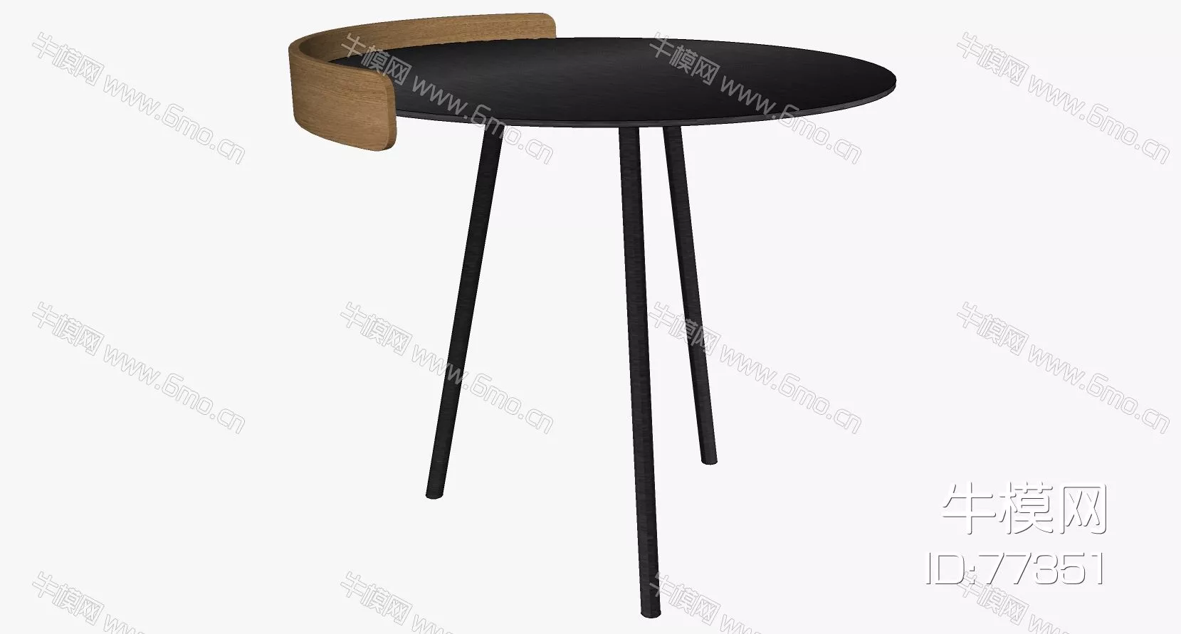 NORDIC SIDE TABLE - SKETCHUP 3D MODEL - ENSCAPE - 77351