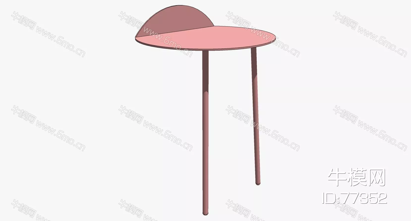 NORDIC SIDE TABLE - SKETCHUP 3D MODEL - ENSCAPE - 77352