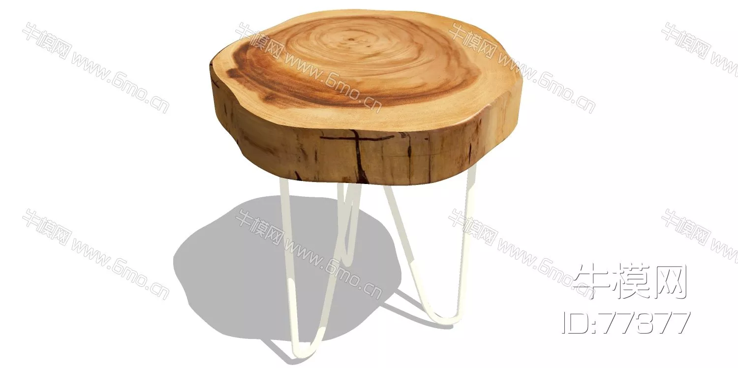 NORDIC SIDE TABLE - SKETCHUP 3D MODEL - ENSCAPE - 77377