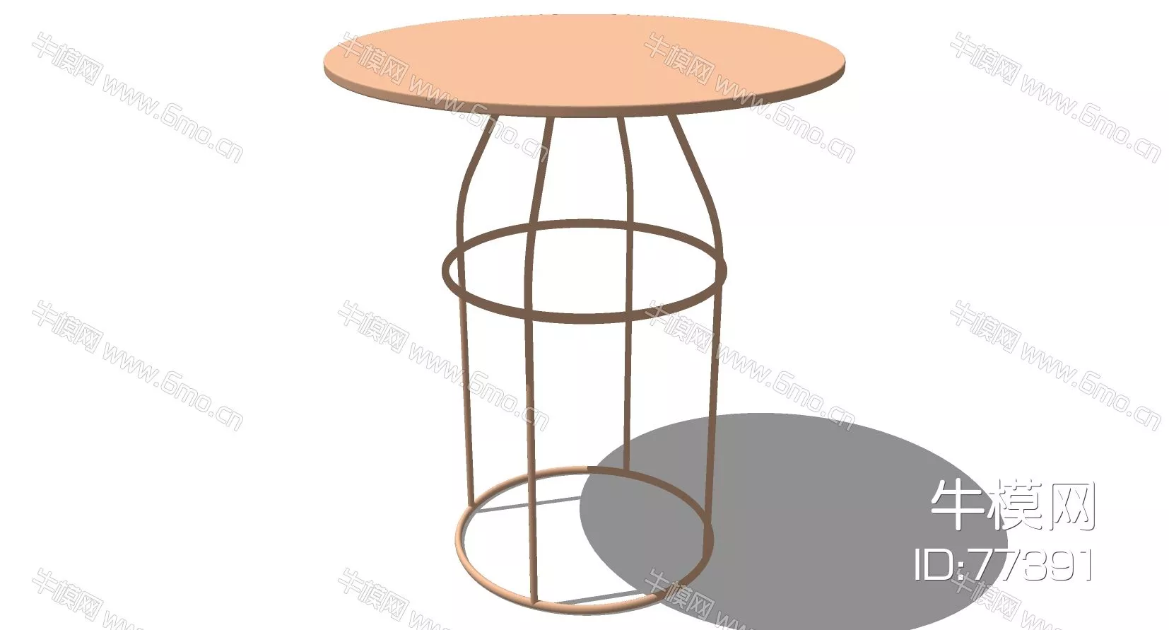 NORDIC SIDE TABLE - SKETCHUP 3D MODEL - ENSCAPE - 77391