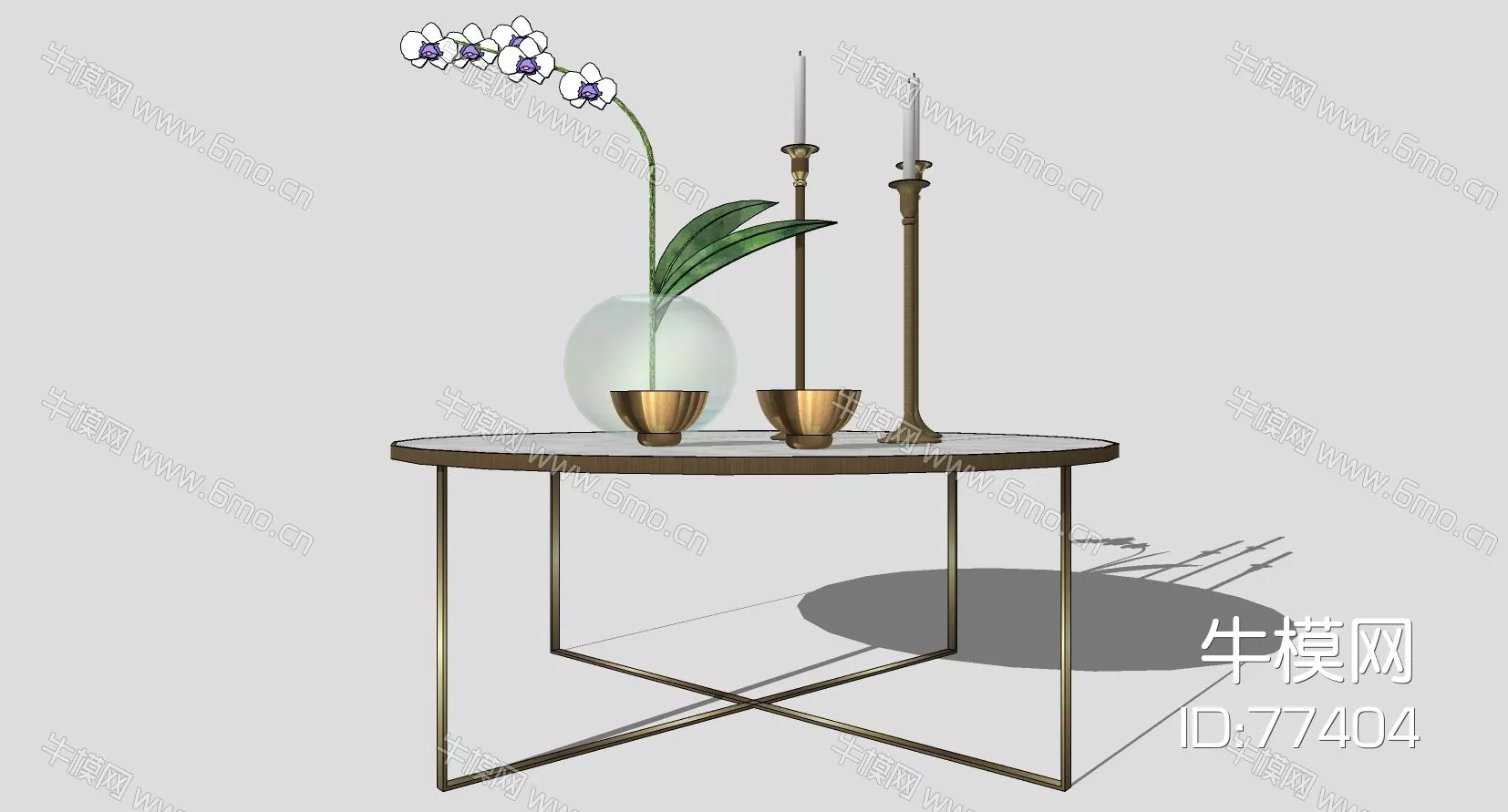 NORDIC SIDE TABLE - SKETCHUP 3D MODEL - ENSCAPE - 77404