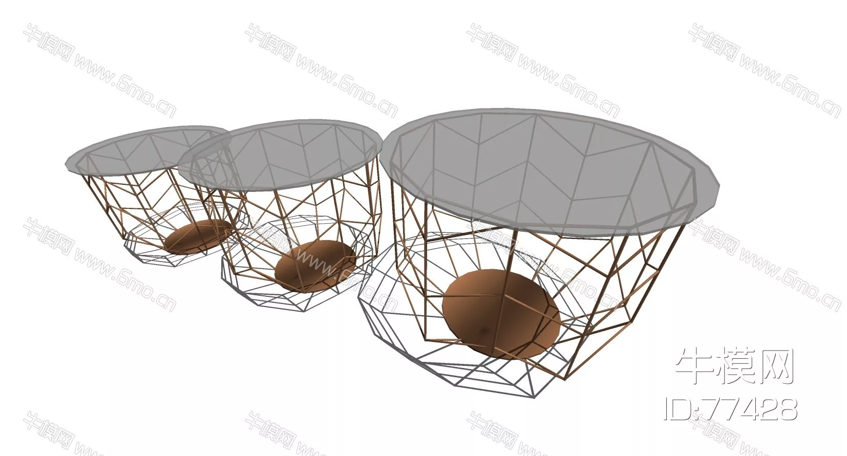 NORDIC SIDE TABLE - SKETCHUP 3D MODEL - ENSCAPE - 77428