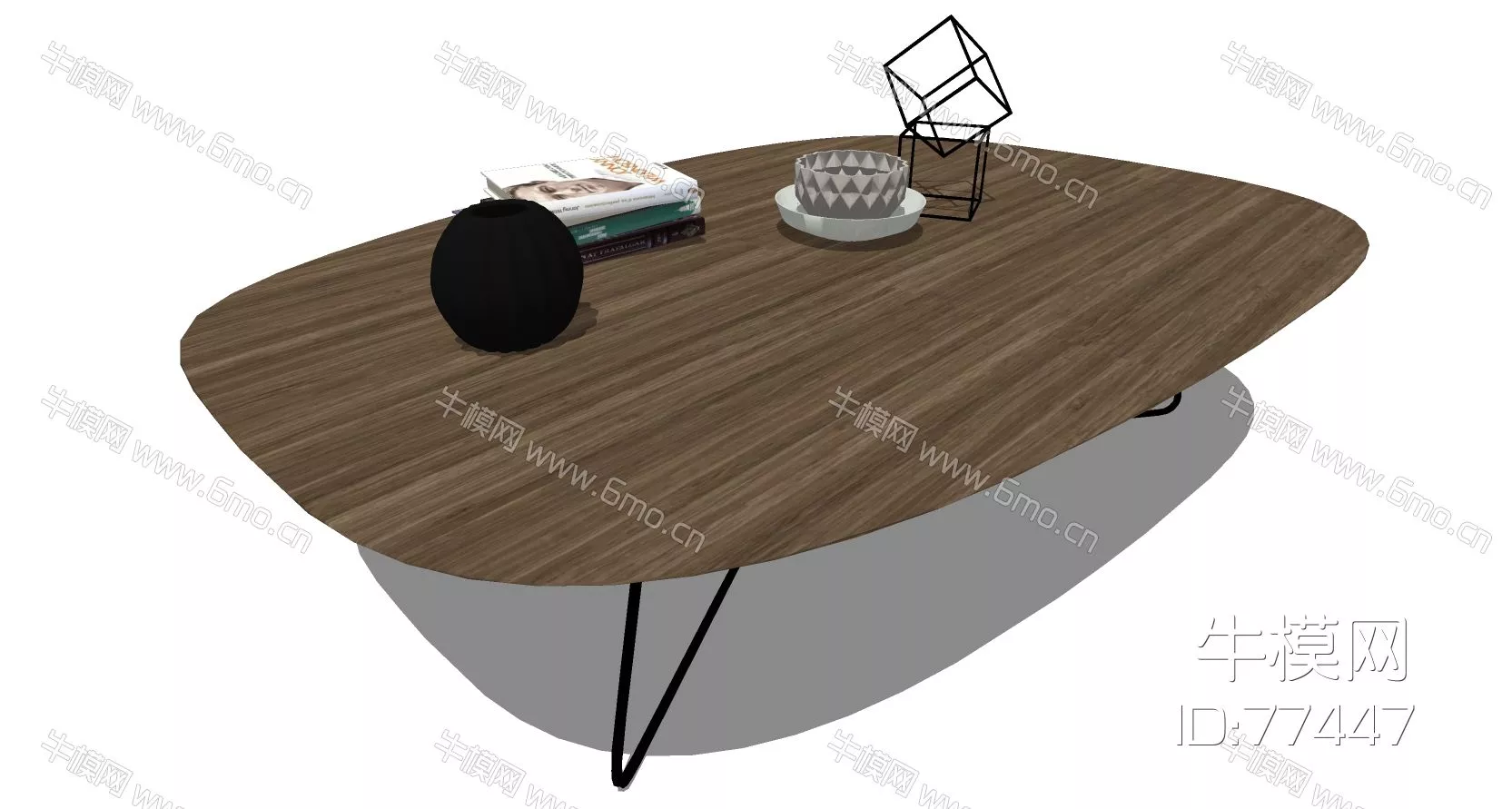 NORDIC SIDE TABLE - SKETCHUP 3D MODEL - ENSCAPE - 77447