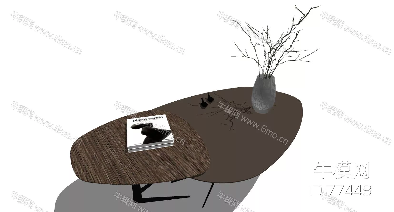 NORDIC SIDE TABLE - SKETCHUP 3D MODEL - ENSCAPE - 77448