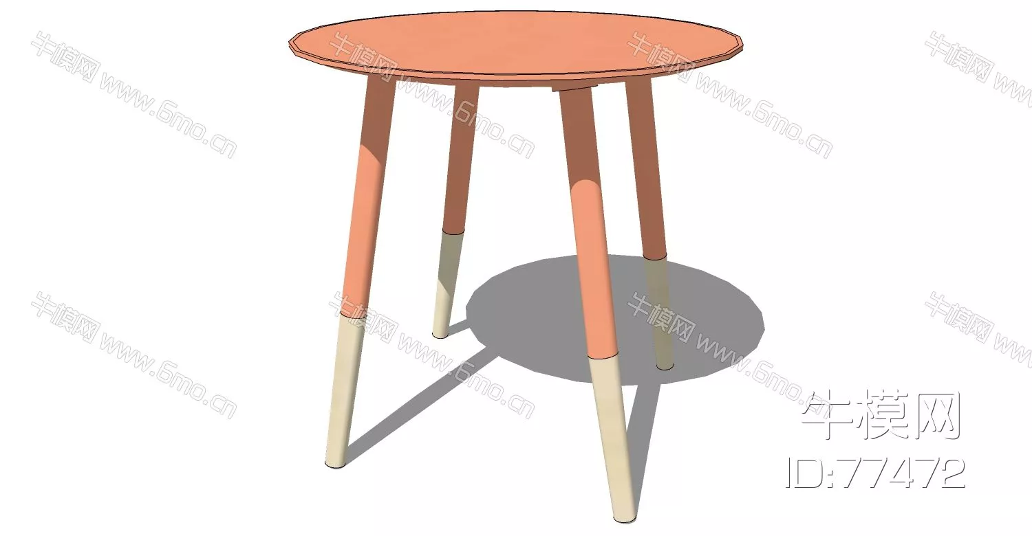 NORDIC SIDE TABLE - SKETCHUP 3D MODEL - ENSCAPE - 77472