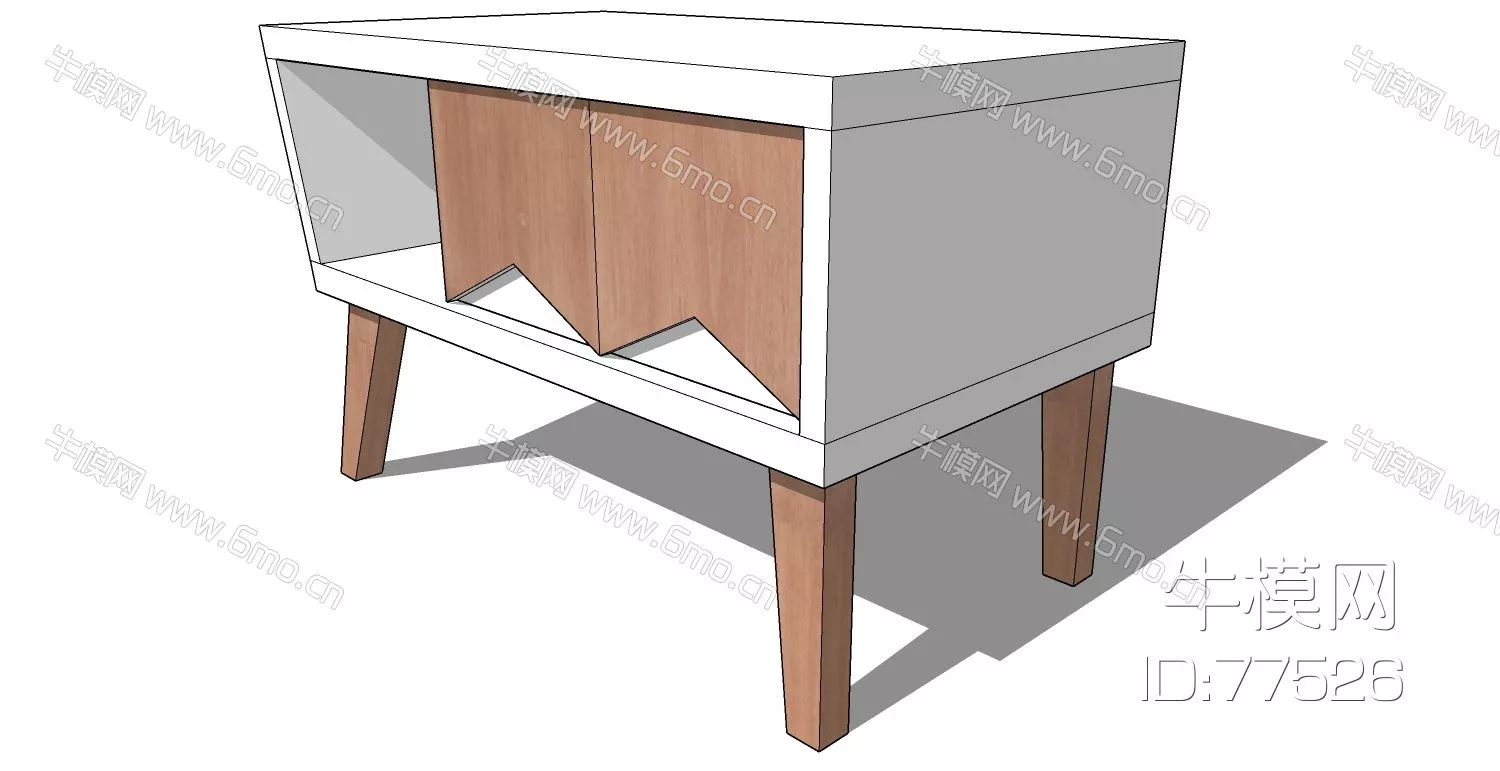 NORDIC SIDE TABLE - SKETCHUP 3D MODEL - ENSCAPE - 77526