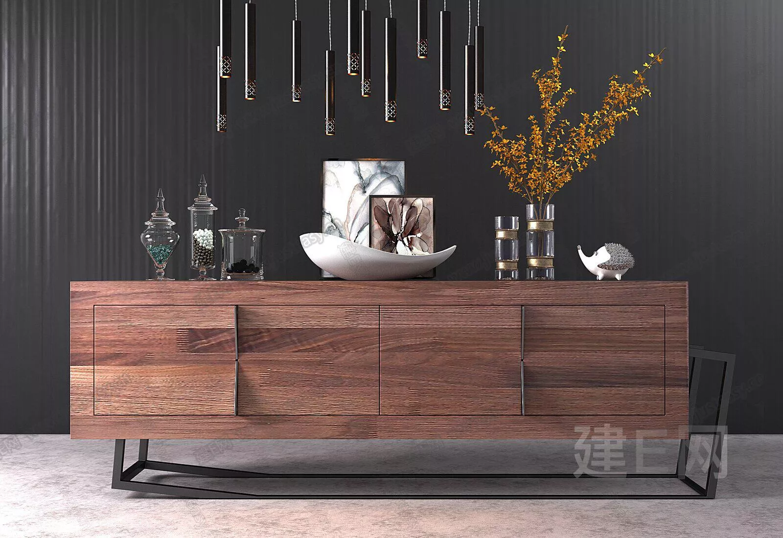 NORDIC SIDEBOARD - SKETCHUP 3D MODEL - ENSCAPE - 111168931