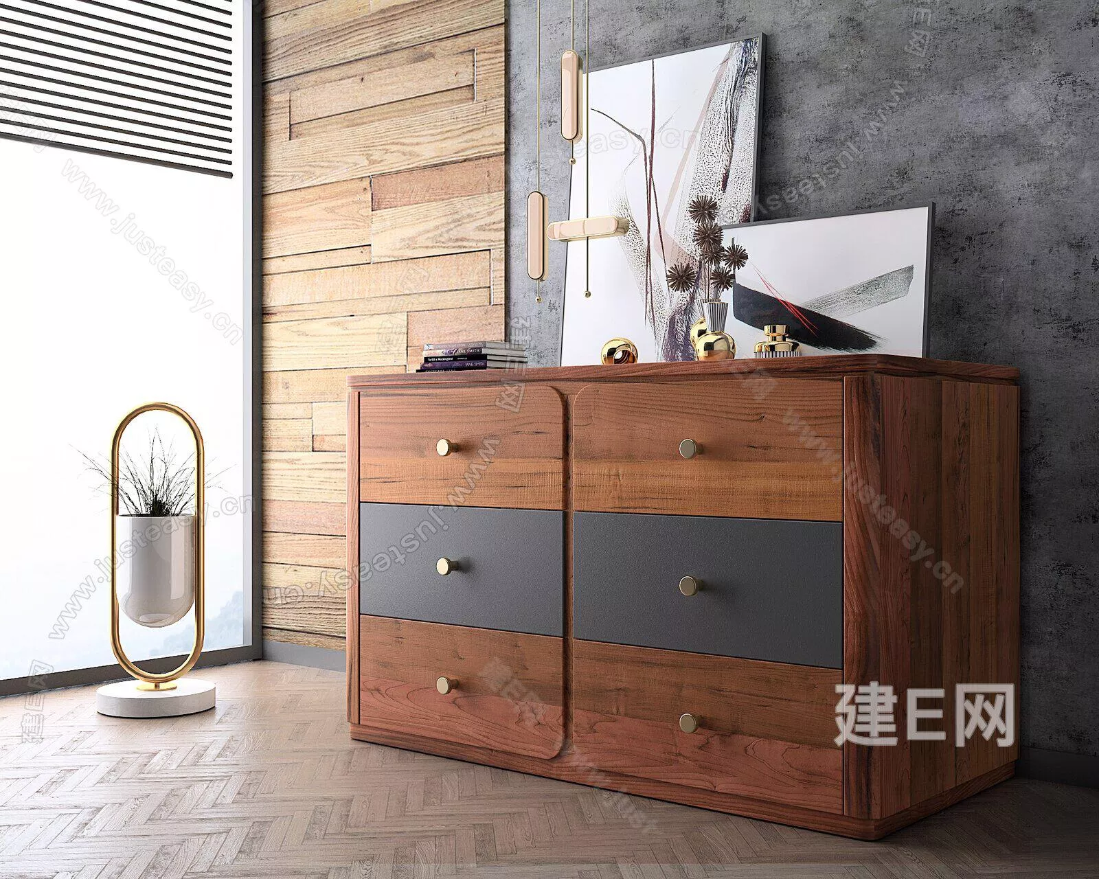 NORDIC SIDEBOARD - SKETCHUP 3D MODEL - ENSCAPE - 111693066