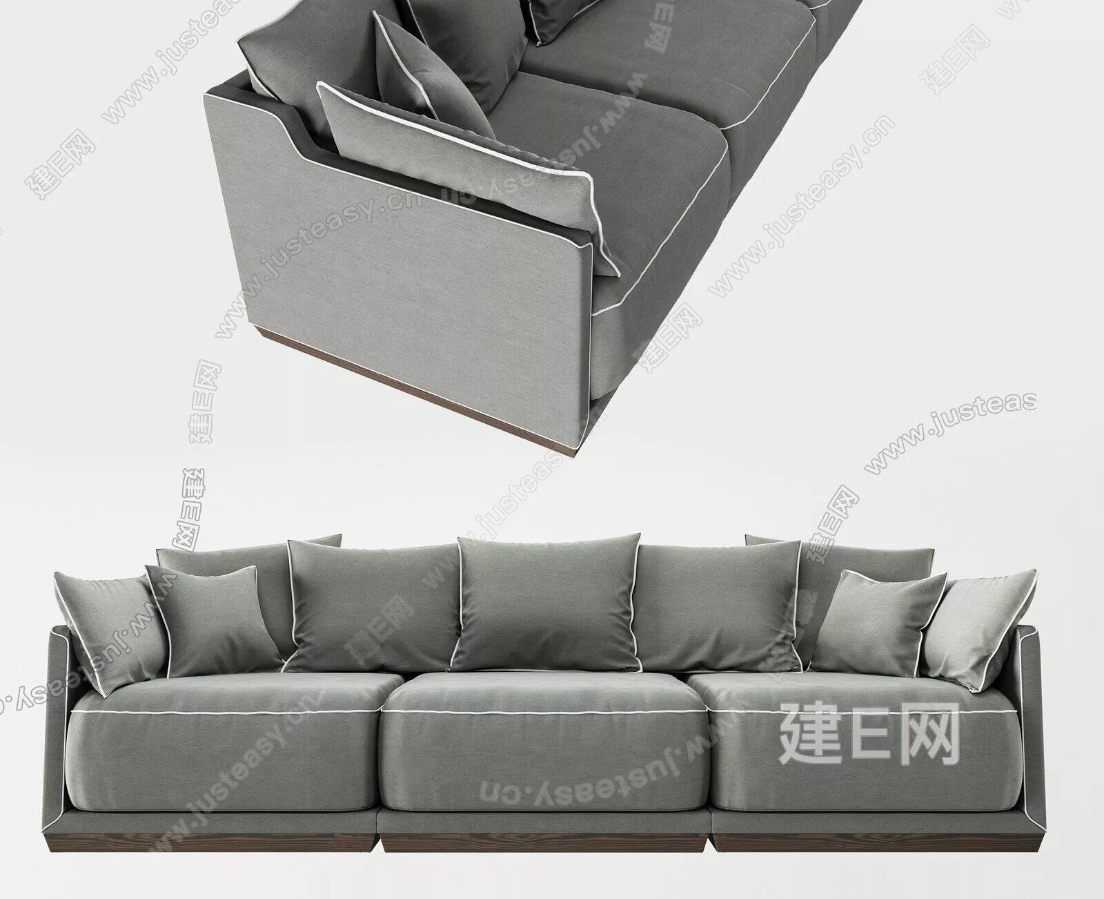 NORDIC SOFA - SKETCHUP 3D MODEL - ENSCAPE - ID17345