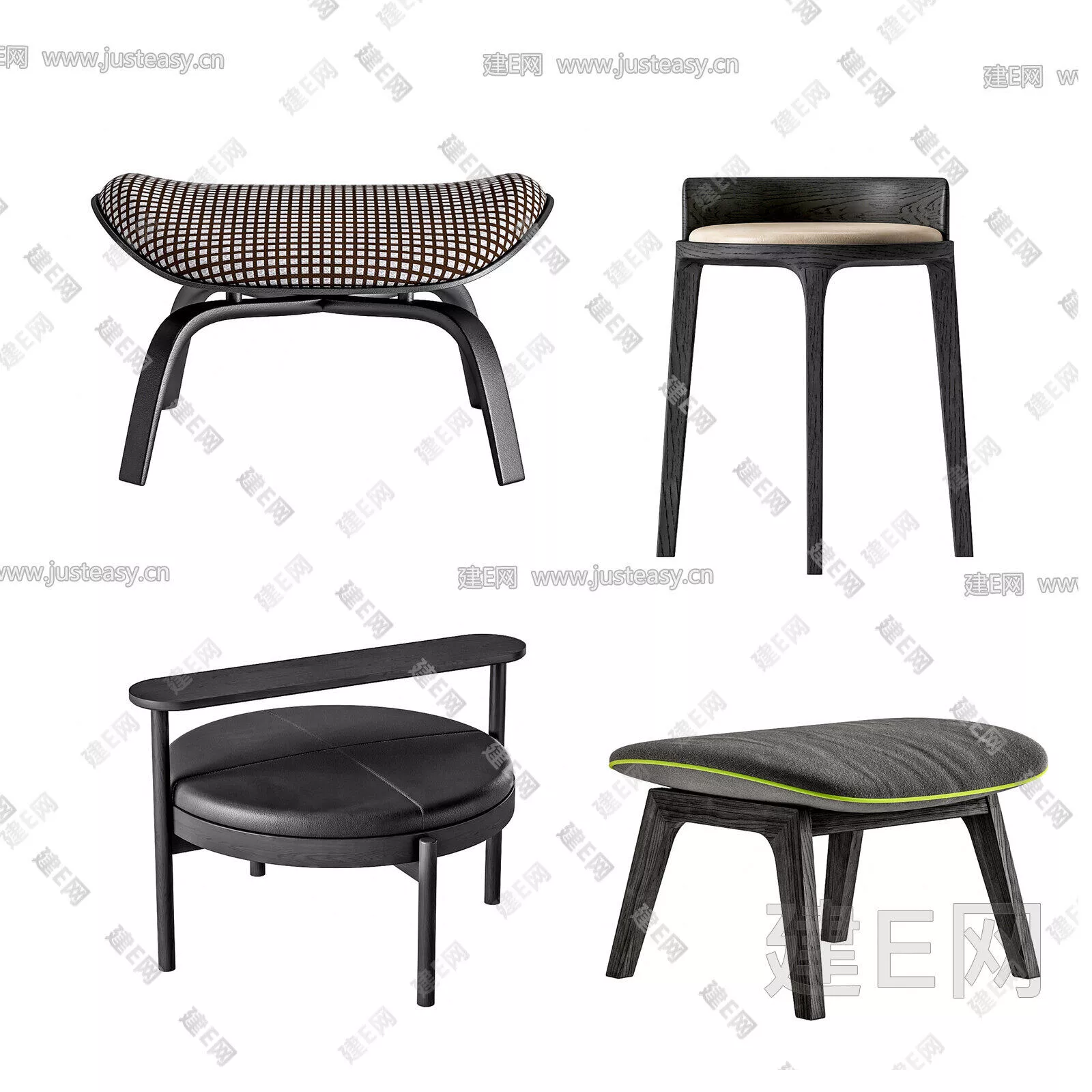 NORDIC STOOL - SKETCHUP 3D MODEL - ENSCAPE - 106712472