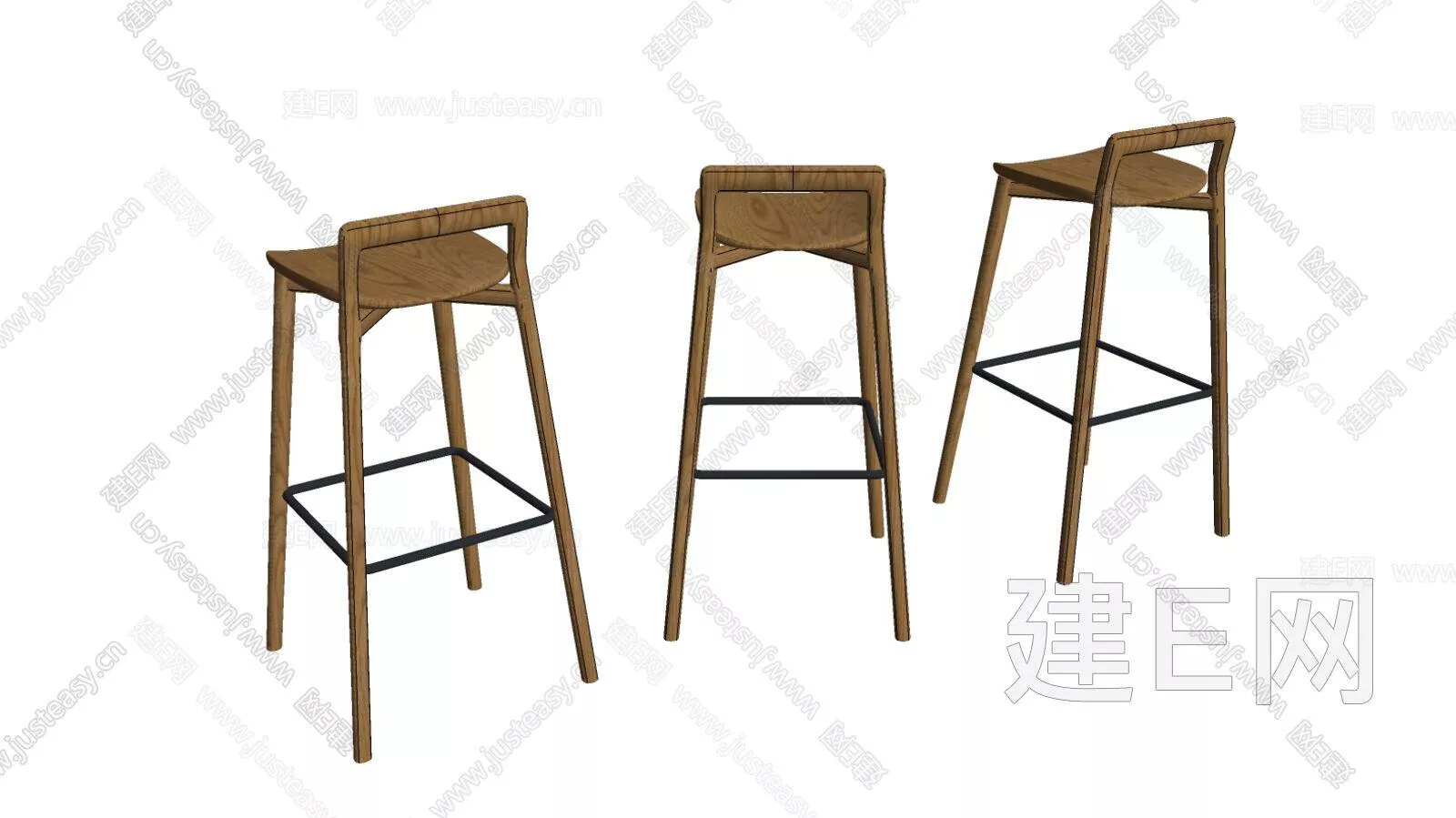 NORDIC STOOL - SKETCHUP 3D MODEL - ENSCAPE - 116606229