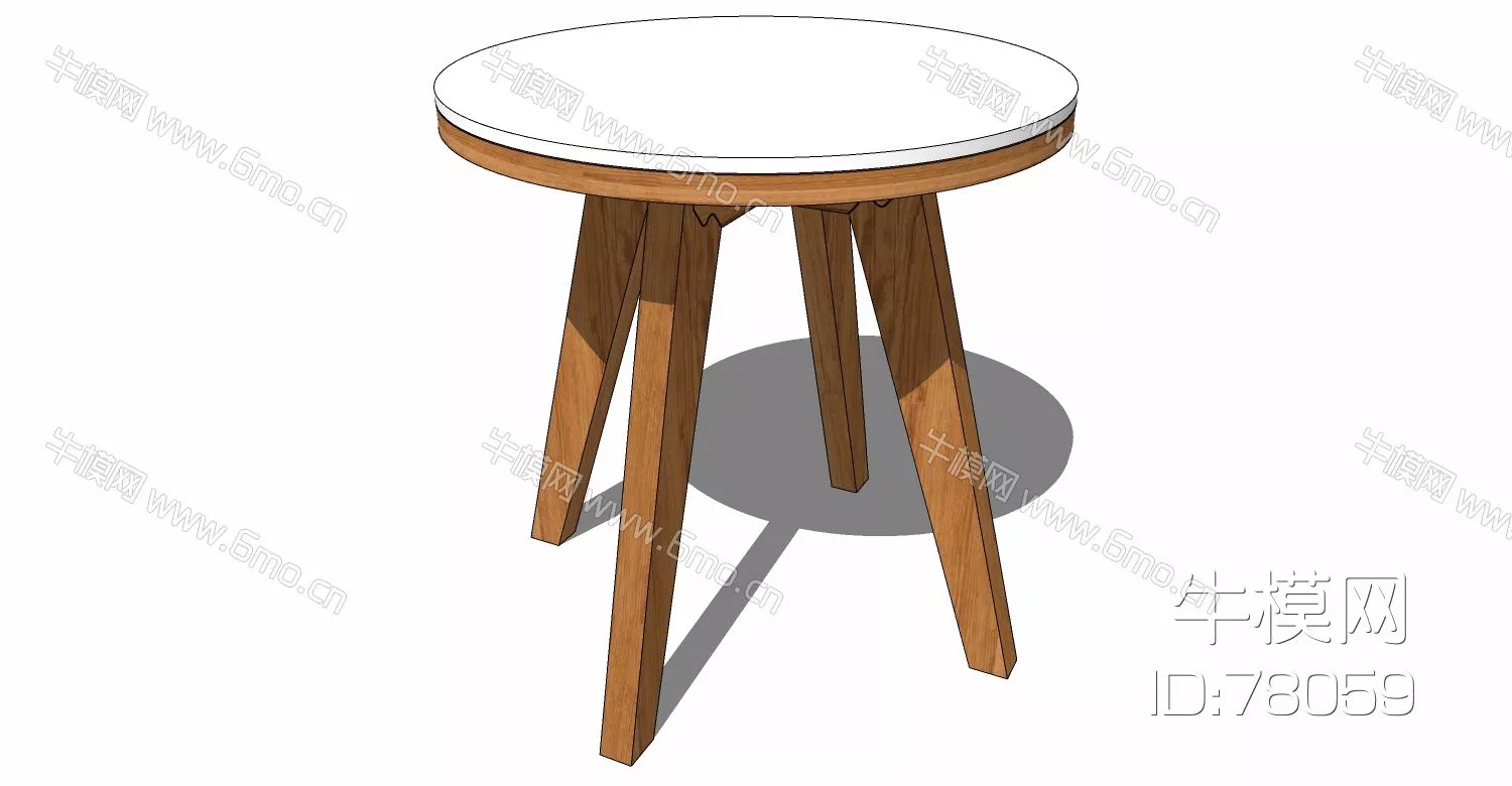 NORDIC STOOL - SKETCHUP 3D MODEL - ENSCAPE - 78059