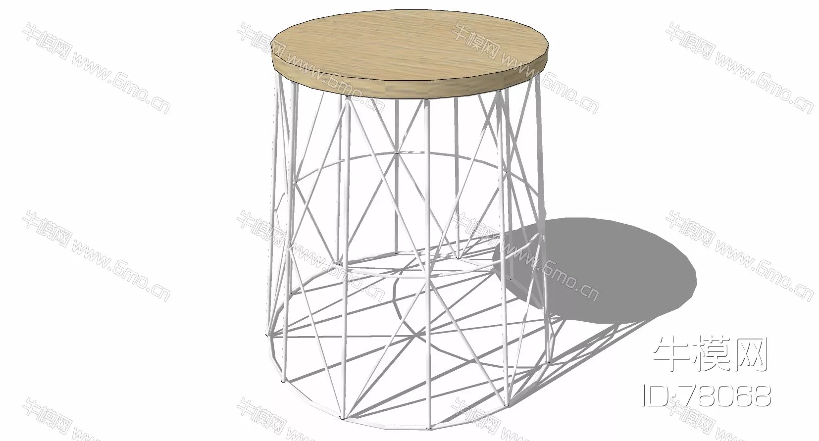 NORDIC STOOL - SKETCHUP 3D MODEL - ENSCAPE - 78068