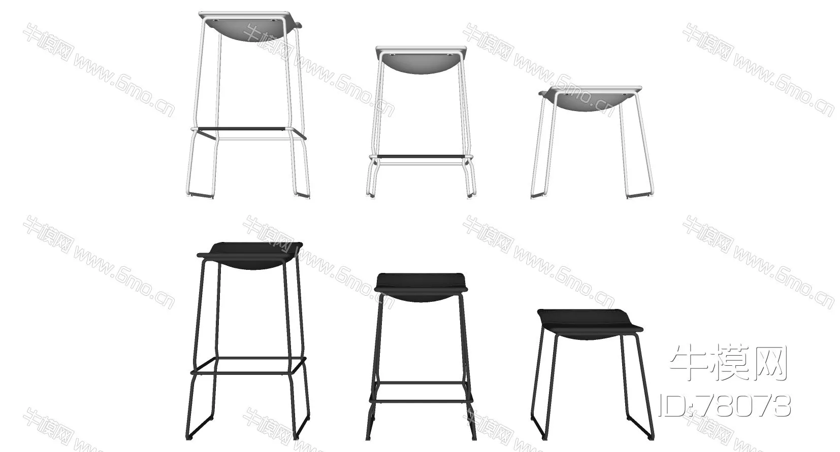 NORDIC STOOL - SKETCHUP 3D MODEL - ENSCAPE - 78073