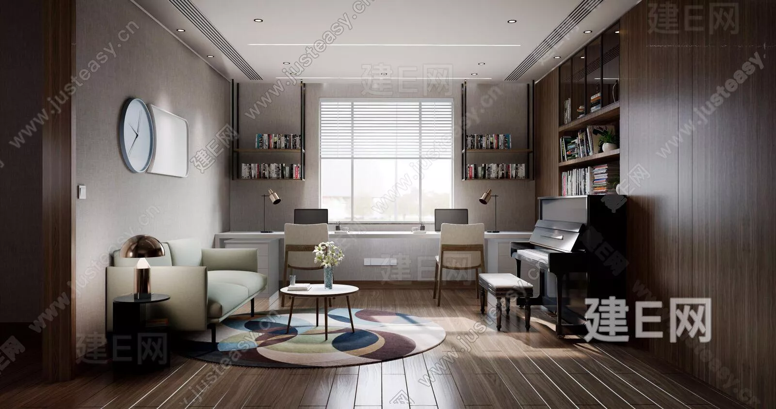 NORDIC STUDY ROOM - SKETCHUP 3D SCENE - ENSCAPE - 109592783