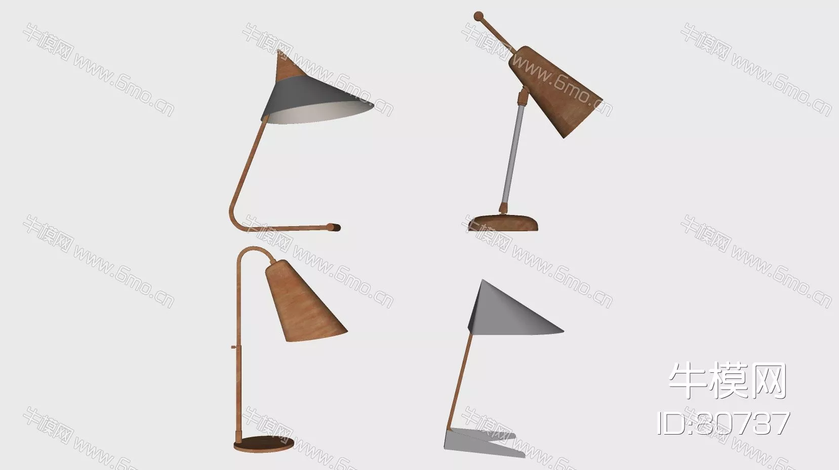 NORDIC TABLE LAMP - SKETCHUP 3D MODEL - ENSCAPE - 80737