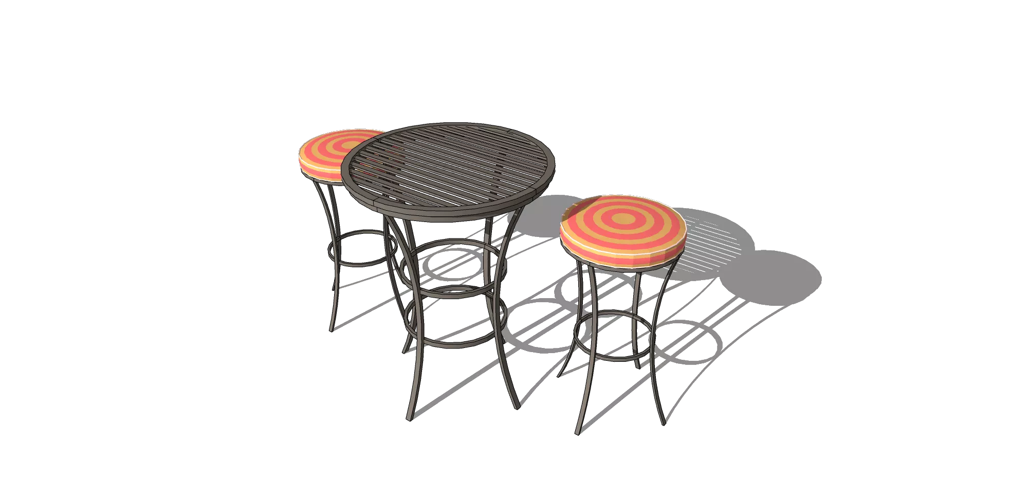 OUTDOOR EXTERIOR TABLE SETS - SKETCHUP 3D MODEL - VRAY OR ENSCAPE - ID17445