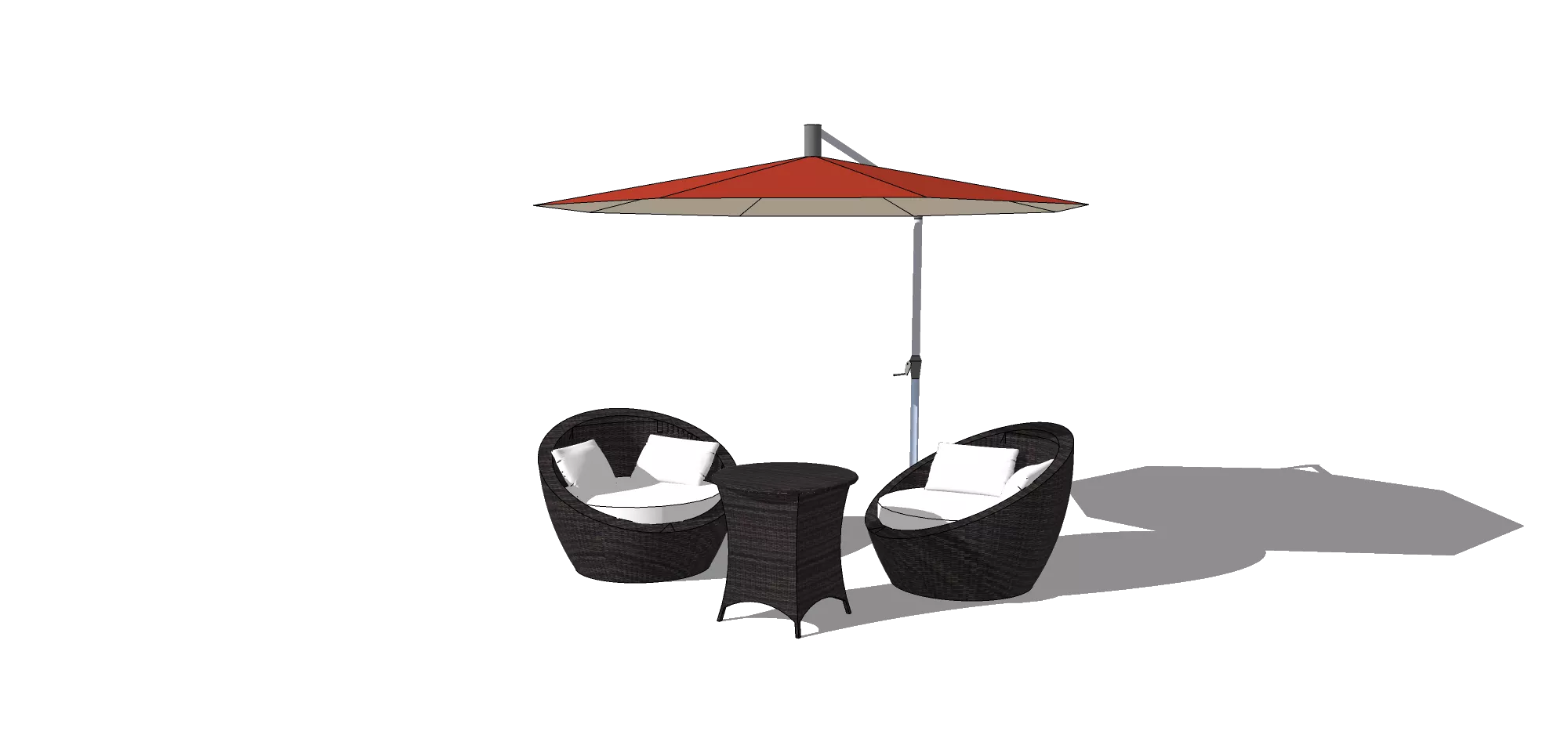 OUTDOOR EXTERIOR TABLE SETS - SKETCHUP 3D MODEL - VRAY OR ENSCAPE - ID17454