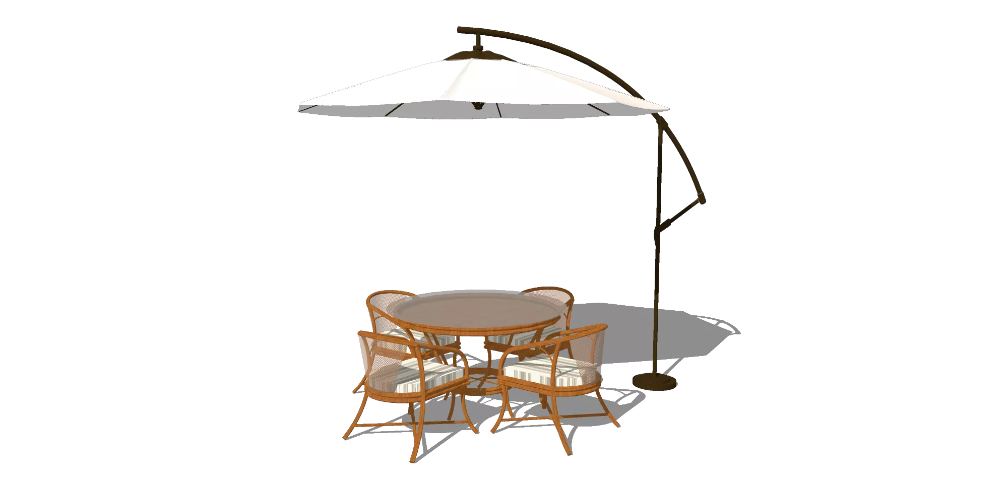 OUTDOOR EXTERIOR TABLE SETS - SKETCHUP 3D MODEL - VRAY OR ENSCAPE - ID17461